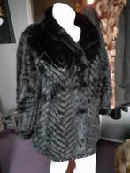 Prachtige echte zwarte mink bontjas bont jas bontmantel M, Ophalen of Verzenden, Zo goed als nieuw, Maat 38/40 (M), Zwart