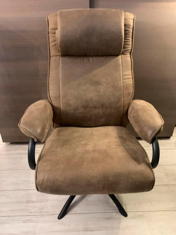 Fauteuil Vincent, Taupe, Leen Bakker, Huis en Inrichting, Fauteuils, Zo goed als nieuw, 50 tot 75 cm, Ophalen