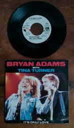 Bryan Adams & Tina Turner - It's Only Love 7" Single, Ophalen of Verzenden, Gebruikt, Pop