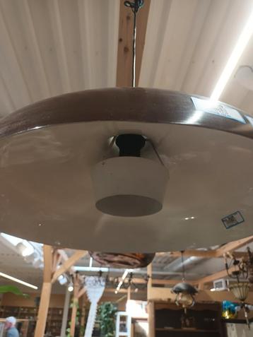 Hans Agne Jakobsson Vintage Hanglamp Jaren 60 Bruin beschikbaar voor biedingen