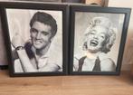 Elvis en Marilyn lijst, Huis en Inrichting, Woonaccessoires | Lijsten, Ophalen, Minder dan 50 cm, Gebruikt, 50 tot 75 cm