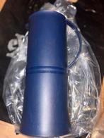 Tupperware blauwe thermoskan, Ophalen of Verzenden, Zo goed als nieuw, Blauw, Beker of Kan