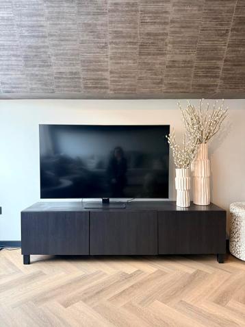 Ikea Besta TV-meubel zwartbruin 180cm - afbeelding 1