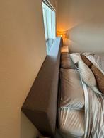 Boxspring 160x200 + Hoofdbord (Matras gratis) Grijs, Ophalen, Gebruikt, Tweepersoons, 200 cm