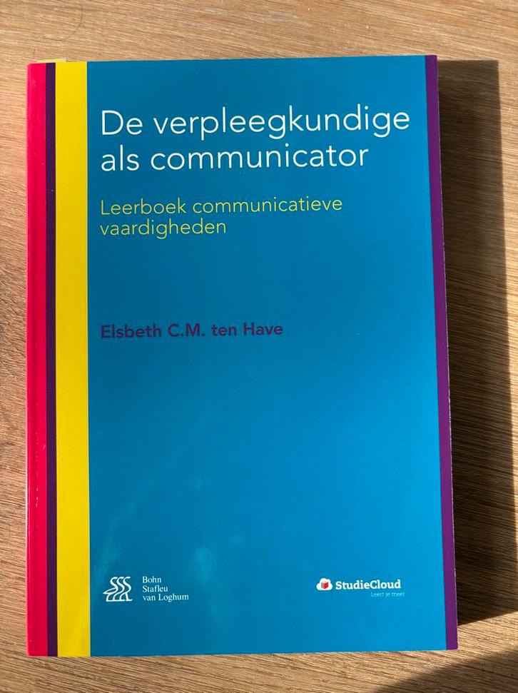 Verpleegkunde als Communicator - Leerboek, Boeken, Studieboeken en Cursussen, Zo goed als nieuw, HBO, Alpha, Ophalen of Verzenden