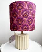 Sfeervolle lampenkap met keramieke beige voet!, Ophalen of Verzenden, Zo goed als nieuw, Minder dan 50 cm