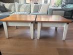 Grenen Houten salon tafel set, Ophalen, Gebruikt, 50 tot 100 cm, Vierkant