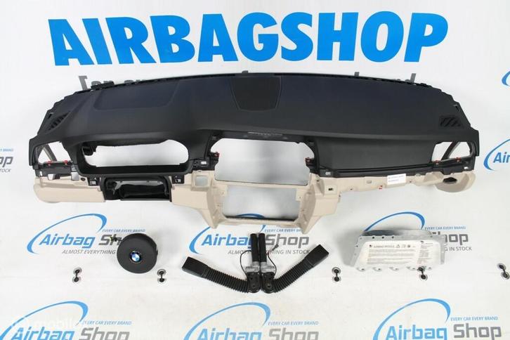 Airbag set - Dashboard beige speaker M BMW 5 serie F10 2009, Auto-onderdelen, Dashboard en Schakelaars