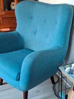 Blauwe fauteuil, Huis en Inrichting, Ophalen, Gebruikt