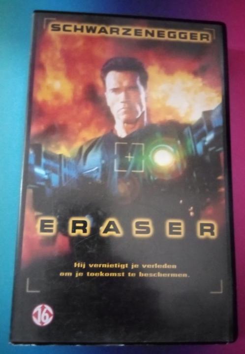 VHS -  Eraser, Cd's en Dvd's, VHS | Film, Zo goed als nieuw, Actie en Avontuur, Vanaf 16 jaar, Verzenden