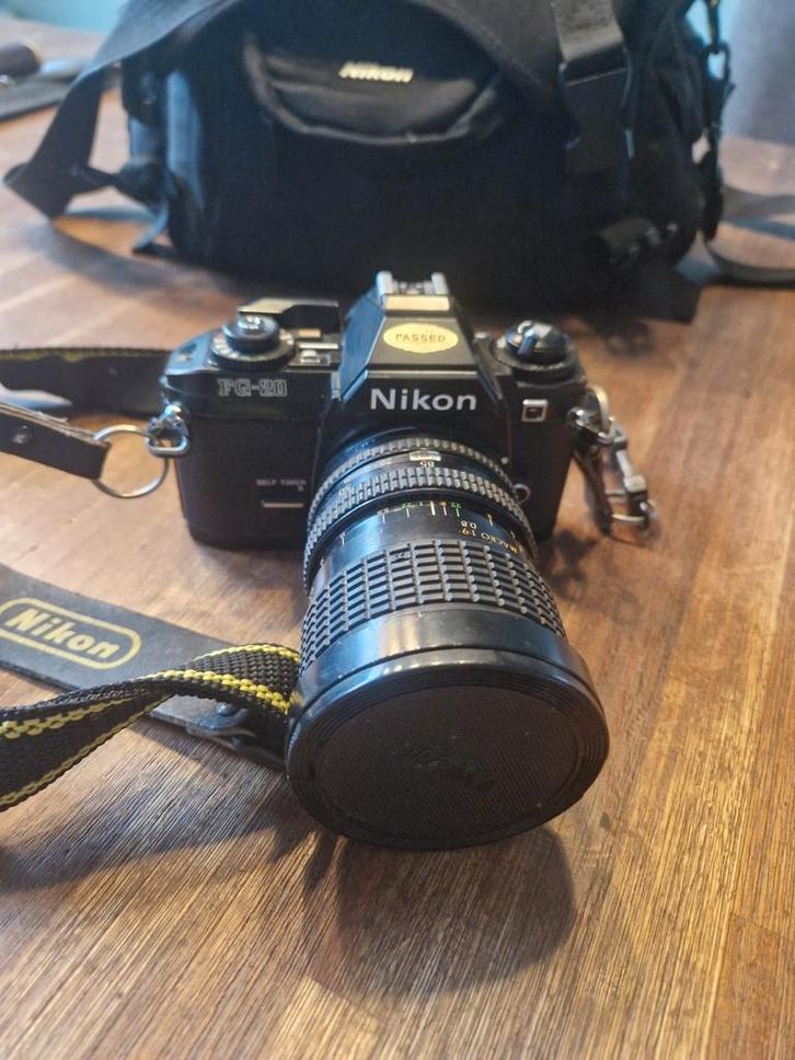 Nette nikon fg-20 met 28-85mm lens, Audio, Tv en Foto, Fotocamera's Analoog, Zo goed als nieuw, Spiegelreflex, Nikon, Ophalen of Verzenden