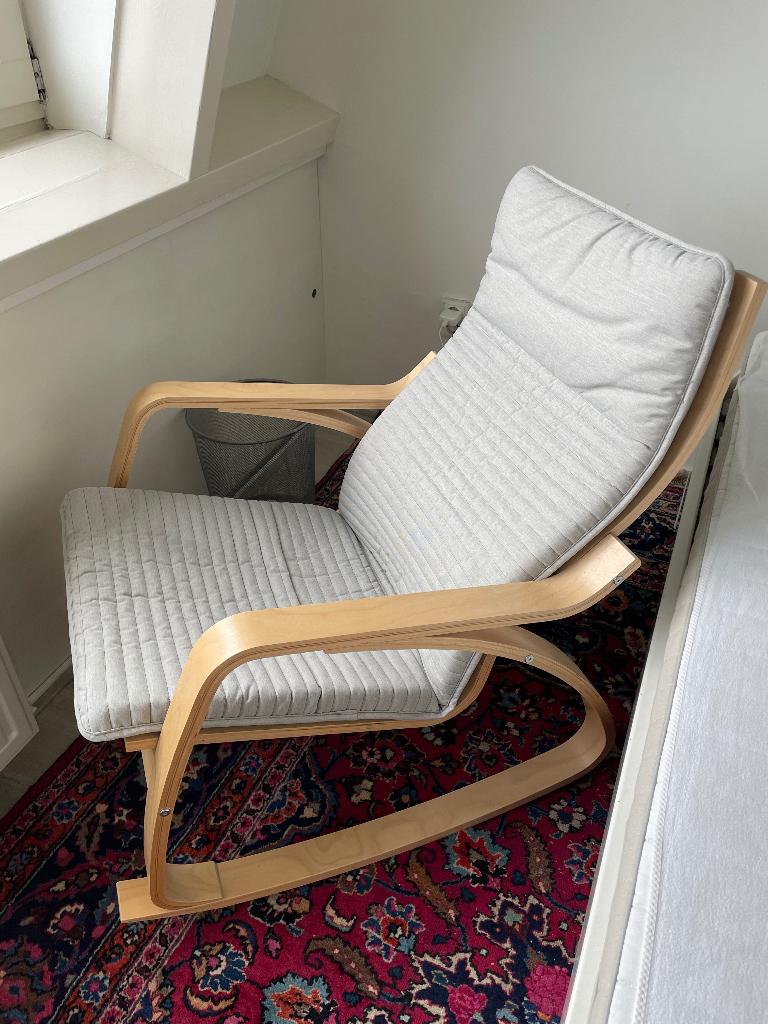 Schommelstoel IKEA Poäng, Ophalen, Zo goed als nieuw, Hout, Eén