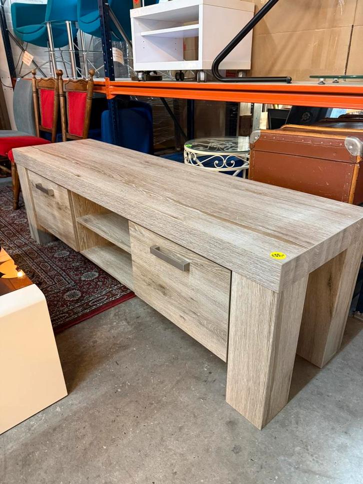Tv- meubel beige €55, Huis en Inrichting, Kasten | Televisiemeubels, Minder dan 100 cm, 150 tot 200 cm, 25 tot 50 cm, Ophalen