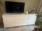 Strak wit dressoir 190 cm, Huis en Inrichting, Kasten | Dressoirs, Ophalen, 150 tot 200 cm, Zo goed als nieuw, 25 tot 50 cm