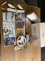 Wii met MarioKart, Spelcomputers en Games, Spelcomputers | Nintendo Wii, Met 2 controllers, Gebruikt, Met games, Ophalen