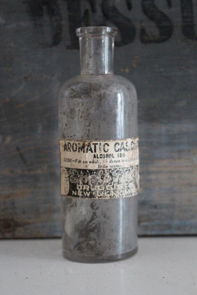 Oud brocante flesje Aromatic Cascara *Pronck & Praal*, Antiek en Kunst, Curiosa en Brocante, Ophalen of Verzenden