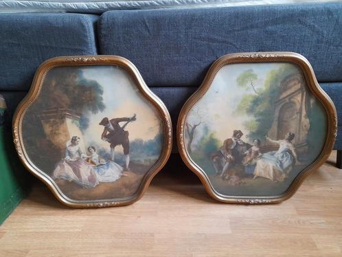 Antieke vintage schilderijen muziekles Nicolas lancret, Antiek en Kunst, Kunst | Schilderijen | Klassiek, Ophalen of Verzenden