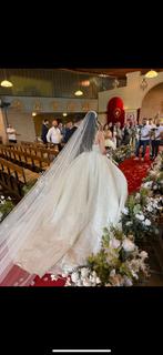 Sima Couture Alina Pearl Trouwjurk Maat 38, Kleding | Dames, Ophalen, Zo goed als nieuw, Wit, Trouwjurk