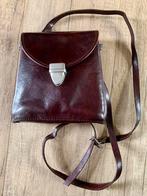 Scenario, bruin leren schoudertasje., Sieraden, Tassen en Uiterlijk, Tassen | Damestassen, Ophalen of Verzenden, Zo goed als nieuw
