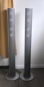 Twee zilverkleurige Canton geluidsboxen plm 103 cm, Ophalen, Onbekend, Onbekend, Onbekend