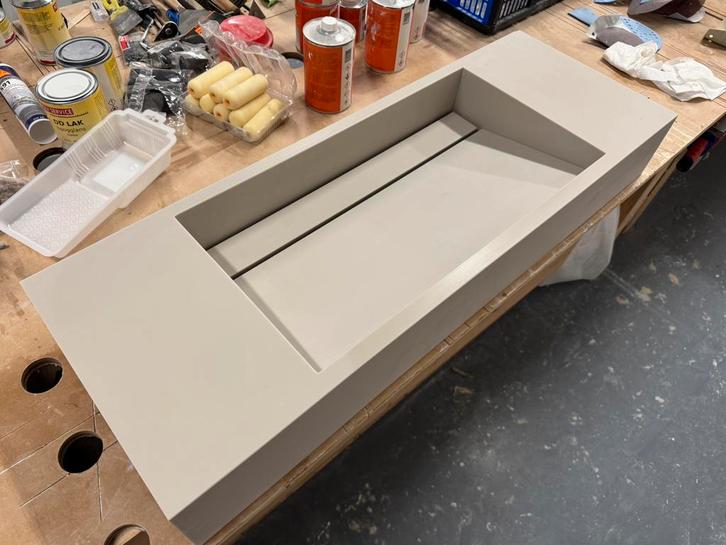 Corian solid surface wastafel 1.00 mtr, Huis en Inrichting, Badkamer | Badkamermeubels, Nieuw, Wasbak of Wastafel, Minder dan 100 cm