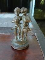 2 antieke kleine bronzen beeldjes, Antiek en Kunst, Ophalen of Verzenden