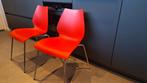 2 rode design stoelen Maui chair van Kartell, Huis en Inrichting, Metaal, Twee, Gebruikt, Ophalen