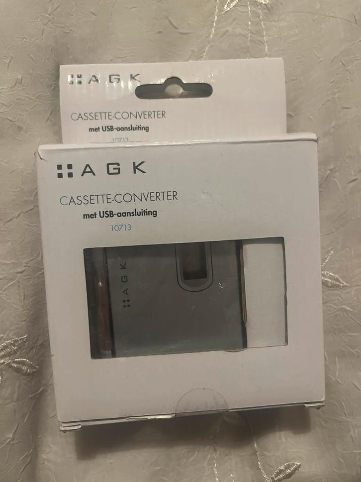 AGK Cassette Converter - Zet je cassettes om naar MP3!, Audio, Tv en Foto, Cassettedecks, Enkel, Overige merken, Auto-reverse