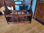 Vintage houten krantenbak, Ophalen of Verzenden, Gebruikt