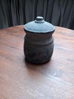Aardewerk Pot met Deksel, Huis en Inrichting, Woonaccessoires | Schalen en Manden, Schaal, Rond, Ophalen of Verzenden, Zo goed als nieuw