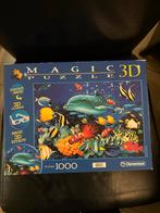 Magic 3D Puzzel Dolfijnen - Clementoni 1000 Stukjes, Ophalen of Verzenden, 500 t/m 1500 stukjes, Zo goed als nieuw, Legpuzzel