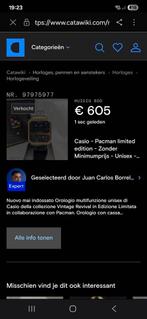 Casio pacman limited edition horloge., Sieraden, Tassen en Uiterlijk, Horloges | Heren, Ophalen of Verzenden, Zo goed als nieuw