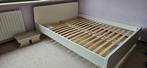 Tweepersoons Ikea bed 160  200 cm, Huis en Inrichting, Ophalen, Wit, Tweepersoons, Zo goed als nieuw