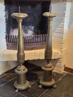 Antieke kerkkandelaars, Ophalen, Koper of Brons