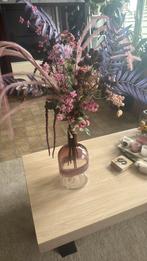 NIEUW! Vaas met kunstbloemen, Overige kleuren, Nieuw, Ophalen of Verzenden, Glas