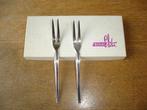 Sola Vleesvorkjes, Huis en Inrichting, Keuken | Bestek, Ophalen of Verzenden, Zo goed als nieuw, Rvs of Chroom, Los bestek