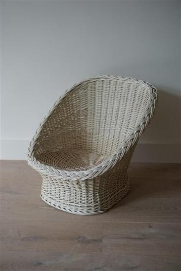 Vintage rotan rieten stoel kind beschikbaar voor biedingen