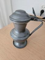 Antiek Tinnen Kannetje met Deksel, Antiek en Kunst, Antiek | Tin, Ophalen of Verzenden