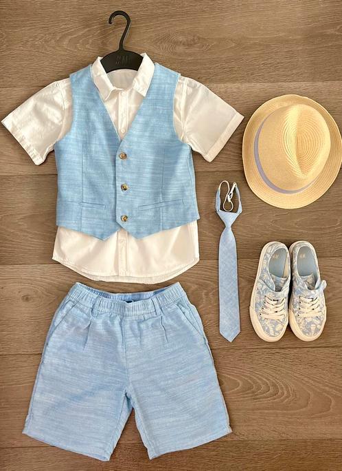 Bruiloft geklede 6-delig set voor jongen 122-128 H&M, Kleding | Heren, Trouwkleding en Trouwaccessoires, Gedragen, Trouwpak, Overige kleuren