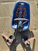 Yepp voorzitje fiets blauw/zwart/cognac met extra adapter, Fietsen en Brommers, Fietsaccessoires | Fietsstoeltjes, Ophalen, Gebruikt