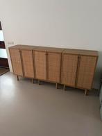Webbing dressoir rotan wandkast meubel hout kast meubel wood, Huis en Inrichting, Ophalen, Met deur(en), 100 tot 150 cm, Zo goed als nieuw