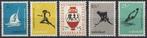 Nederland NVPH nr 676/80 ongebruikt Olympische Spelen 1956, Verzenden, Na 1940, Postfris