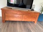 TV meubel teak 130 breed, Ophalen, Gebruikt, 25 tot 50 cm, Minder dan 100 cm