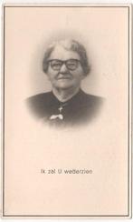 Cornelia Meissen 1880 W-Blokker + 1963 Hoogkarspel, 83 jr, Verzamelen, Bidprentjes en Rouwkaarten, Verzenden, Bidprentje