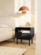 Nachtkastje Lolo - zwart (NADUVI), Ophalen of Verzenden, Hout, Minder dan 45 cm, Minder dan 55 cm