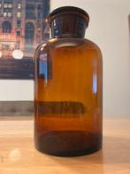 Grote antieke apothekerspot medicijnpot XL bruin glas, Ophalen