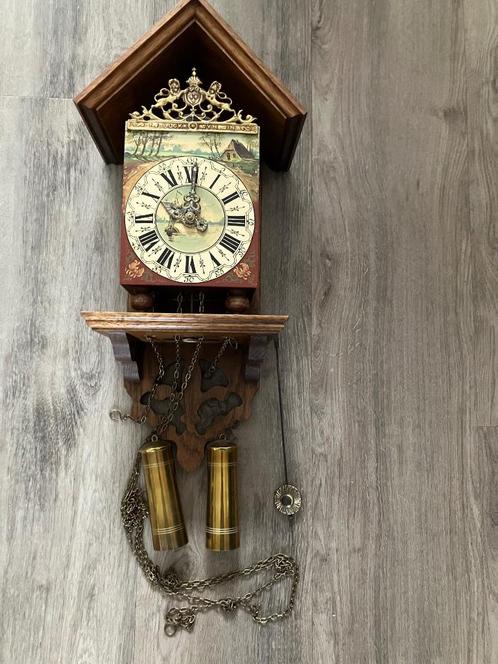 Antieke klok Nu Elck Sijn Sin, Antiek en Kunst, Antiek | Klokken, Ophalen of Verzenden