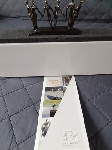 Brons Beeldje - Vrienden voor het Leven 12br 7cm h beschikbaar voor biedingen