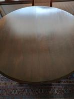 Oude uitschuifbare eettafel met mooie dikke poot., Huis en Inrichting, Tafels | Eettafels, Ophalen, Gebruikt, 100 tot 150 cm, Vijf personen of meer