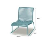 Tuinstoelen lounge mintgroen 2x, Tuin en Terras, Ophalen, Gebruikt, Metaal
